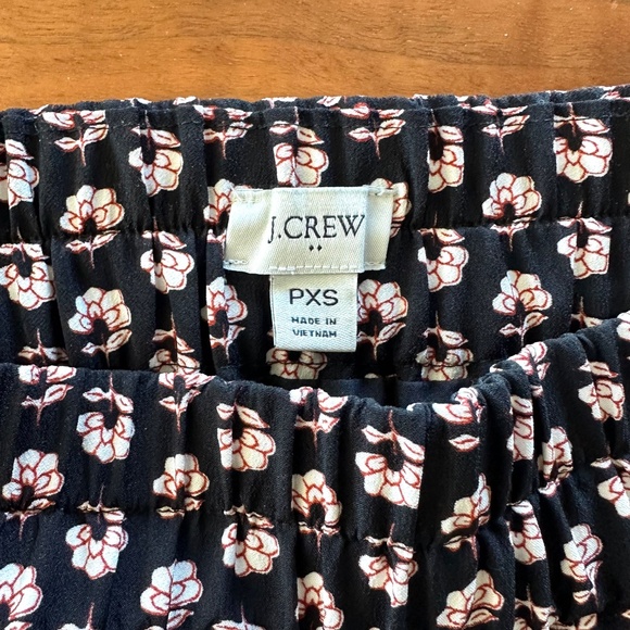 Jcrew Floral Elastic Waist Skirt with Pockets - Petite XS - Picture 5 of 10